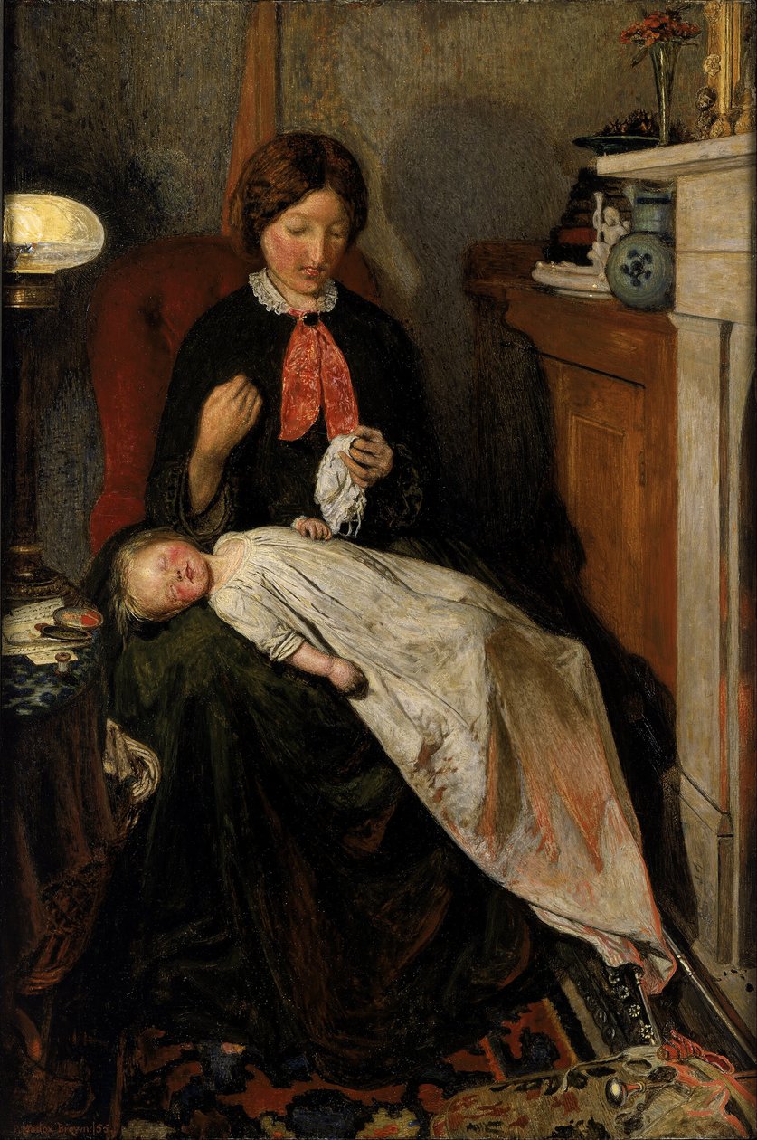 Väntan: en engelsk eldstund 1854-55 av Ford Madox Brown