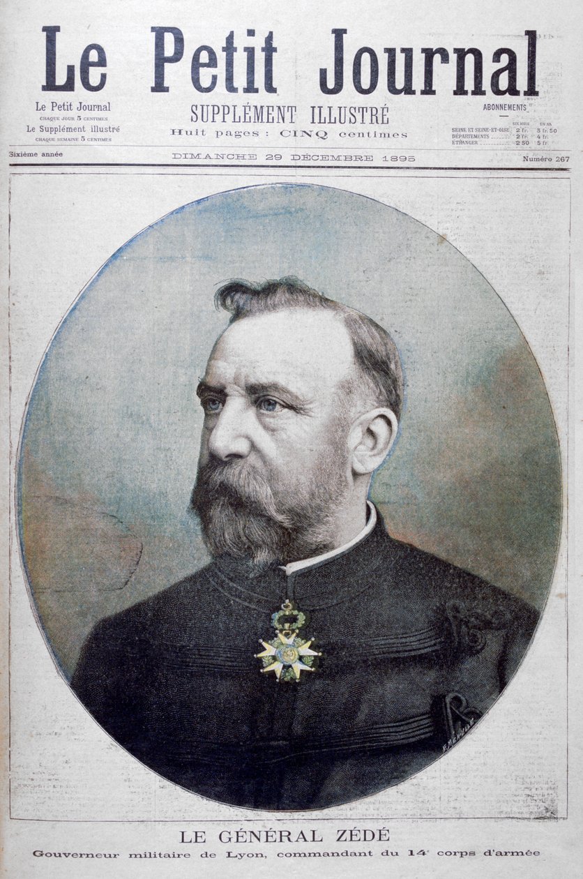 General Zede, militärguvernör i Lyon, Frankrike, 1895 av Fortuné Méaulle