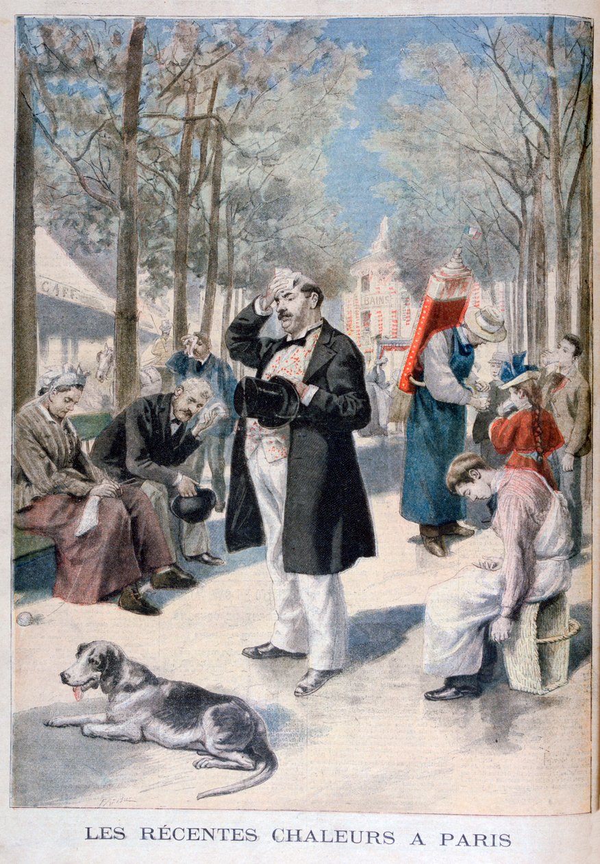 Värmebölja i Paris, 1895 av Fortuné Méaulle