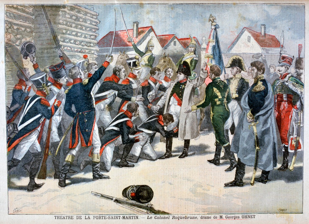 Le Colonel Roquebrune, ett drama av Georges Ohnet, 1897 av Fortuné Méaulle