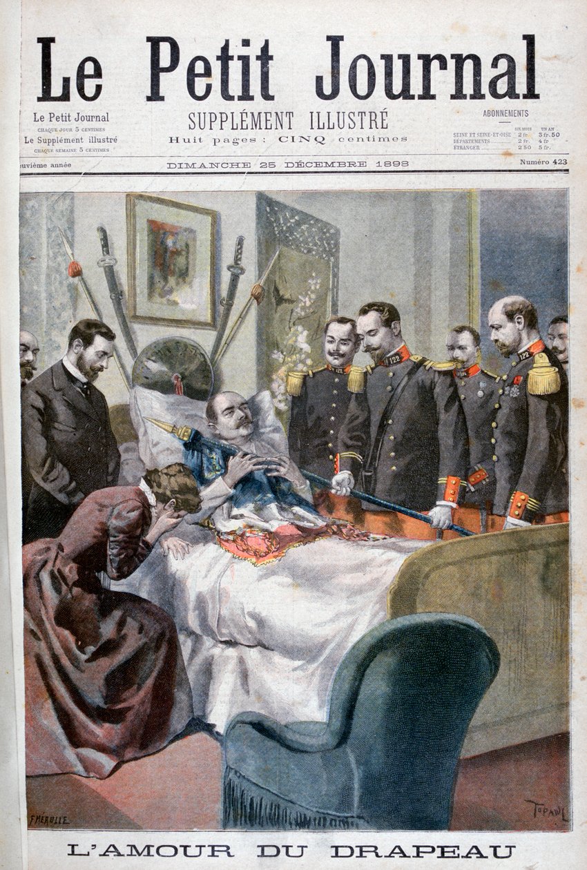 Kärlek till flaggan, 1898. av Fortuné Méaulle