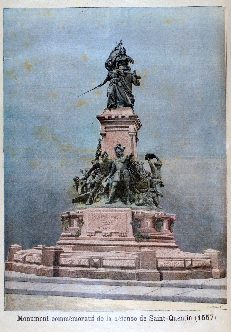 Monument till försvaret av St Quentin, 1557, 1896 av Fortuné Méaulle