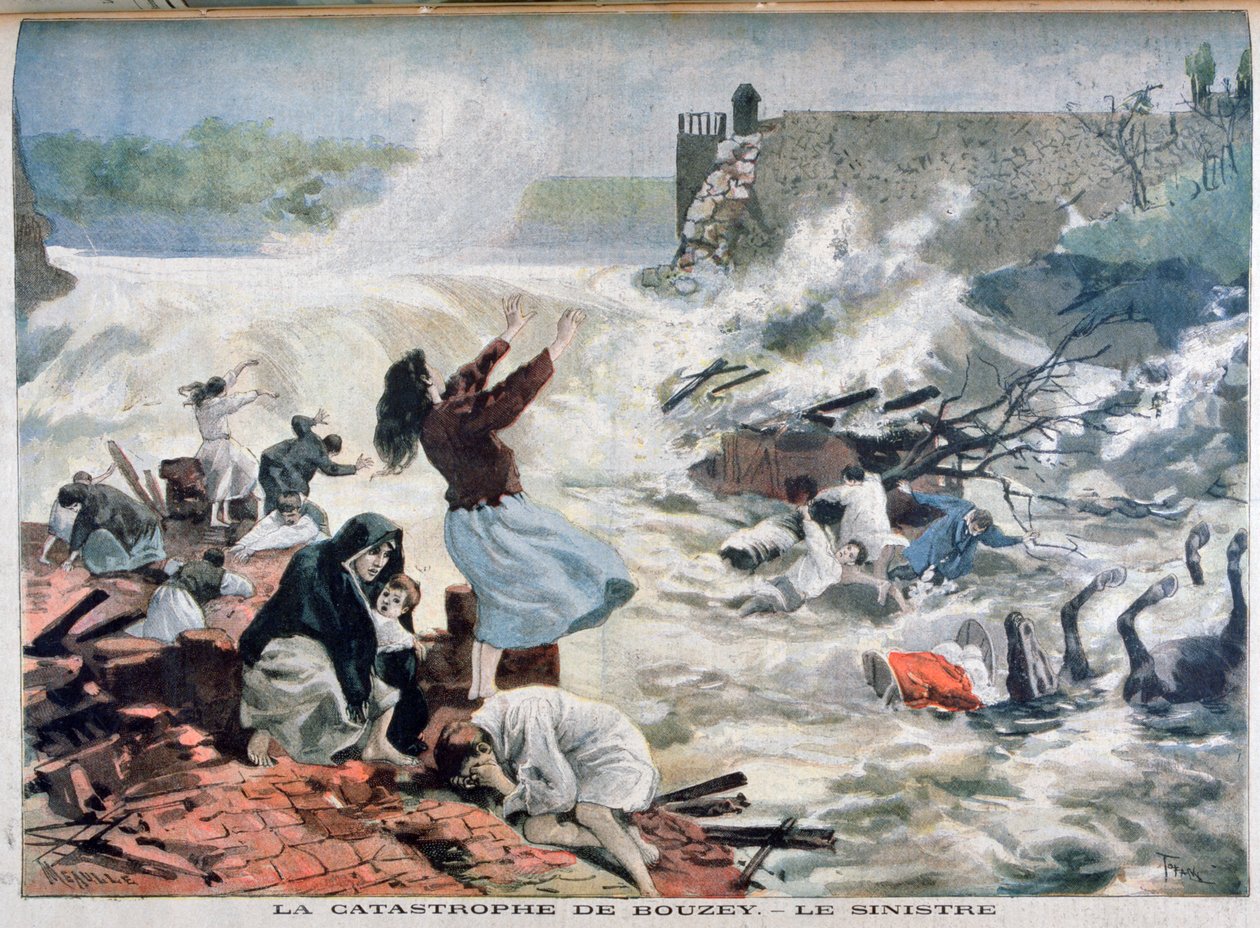 Katastrofen vid Bouzey, 1895 av Fortuné Méaulle