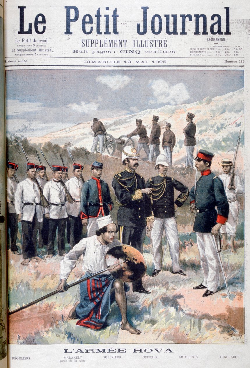 Hova-armén, Madagaskar, 1895 av Fortuné Méaulle