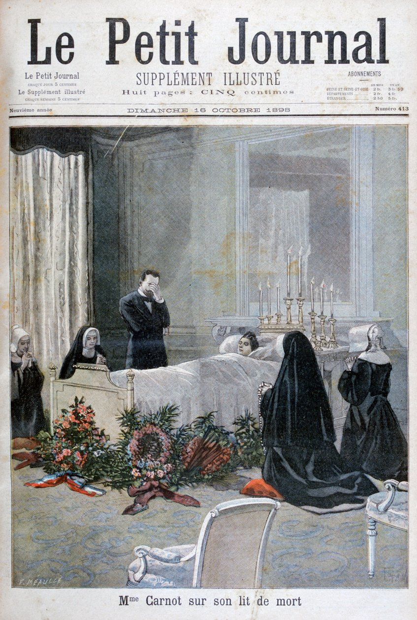 Marie François Sadi Carnots sons död 1898 av Fortuné Méaulle