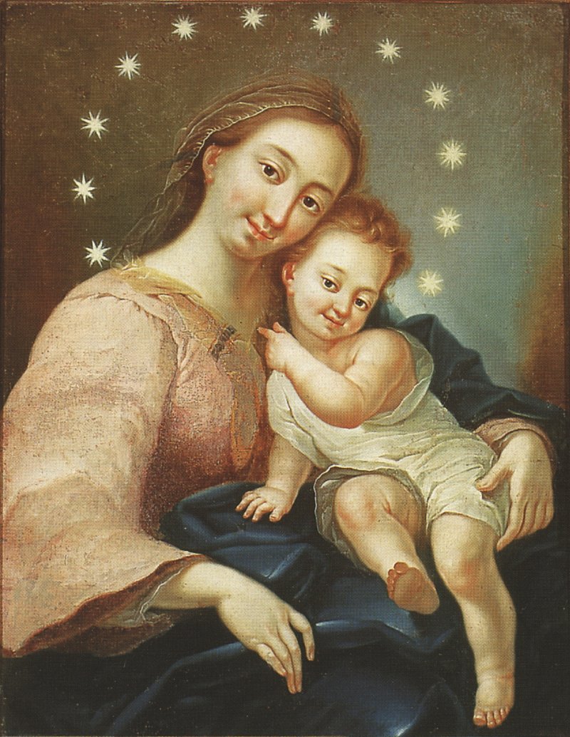 Madonna and Child av Fortunat Bergant