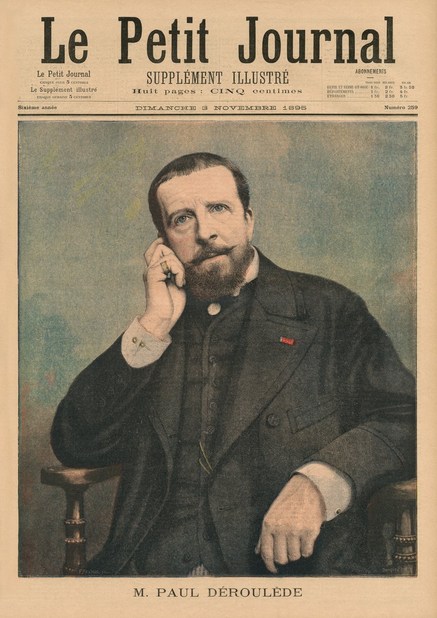 Paul Deroulede, framsidans illustration från 