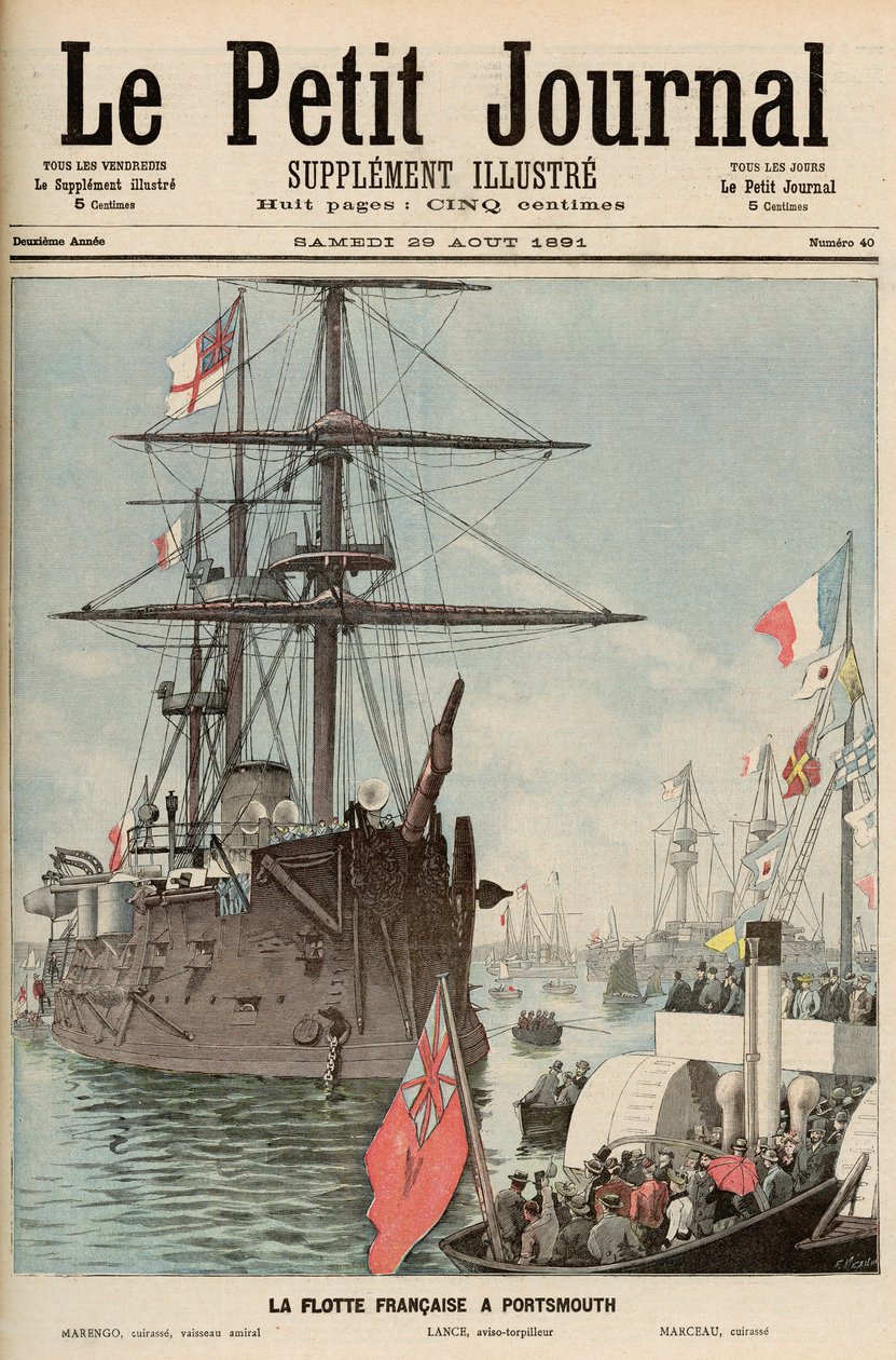 Den franska flottiljen i Portsmouth, från 