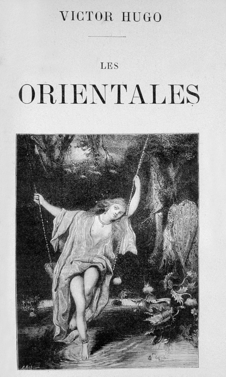 Omslag till boken "Les orientales" av Victor Hugo av Fortune Louis Meaulle