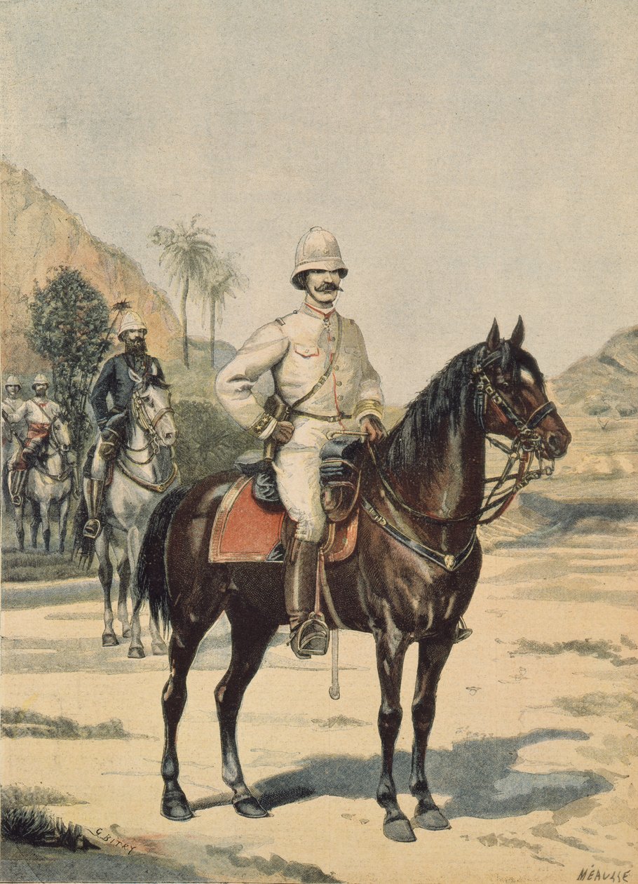 General Gallieni, från Le Petit Journal, 11 juni 1899 (färgstick) av Fortune Louis Meaulle