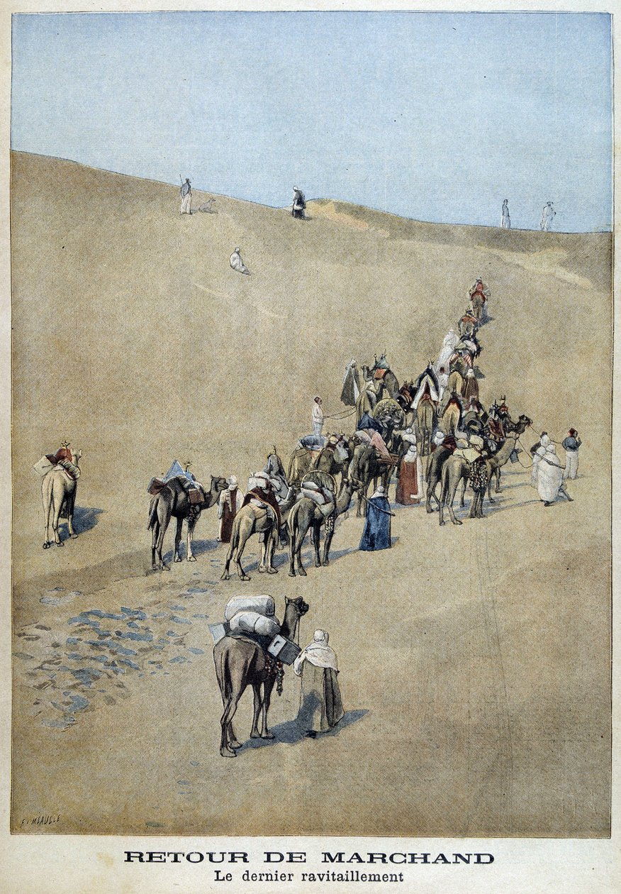 Return of the Mission Marchand: den sista leveransen - i "" Le Petite Journal"" av 1899-04-16 av Fortune Louis Meaulle