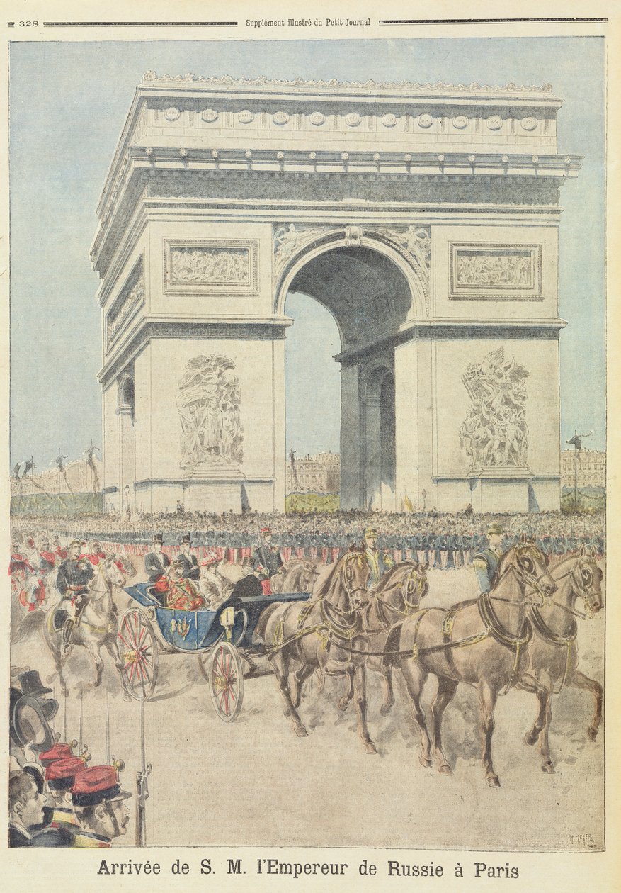 Tsar Nicholas II (1894-1917) i Paris, från 