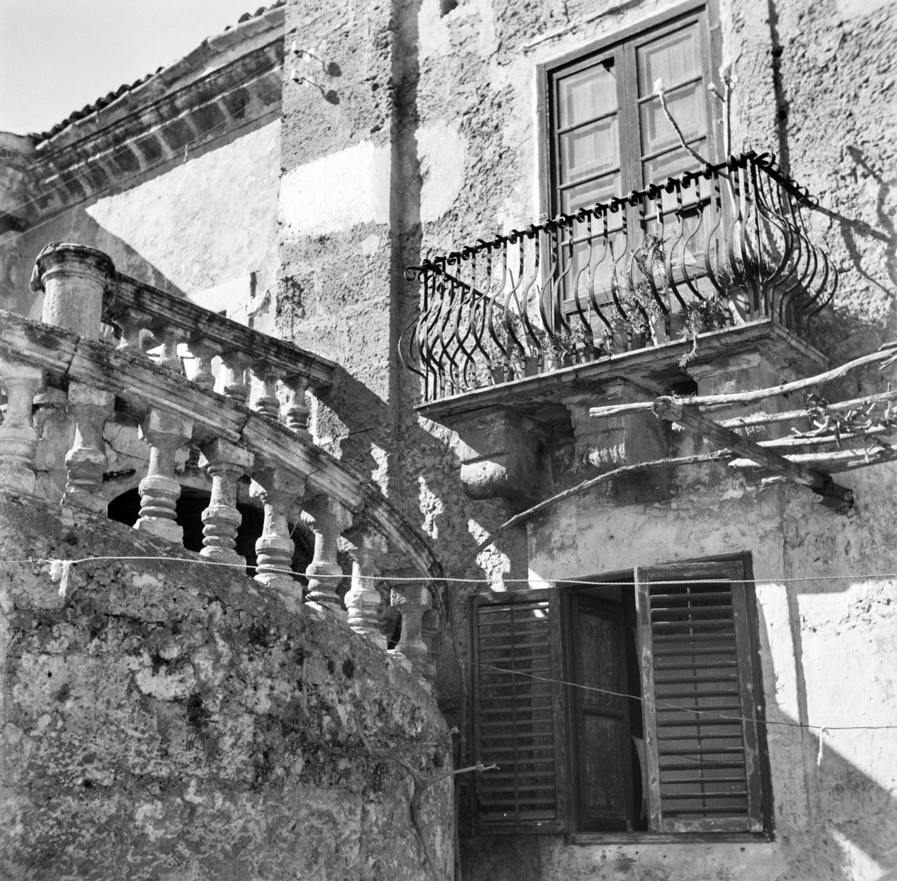 Fasad på en villa i Palermo av Fosco Maraini