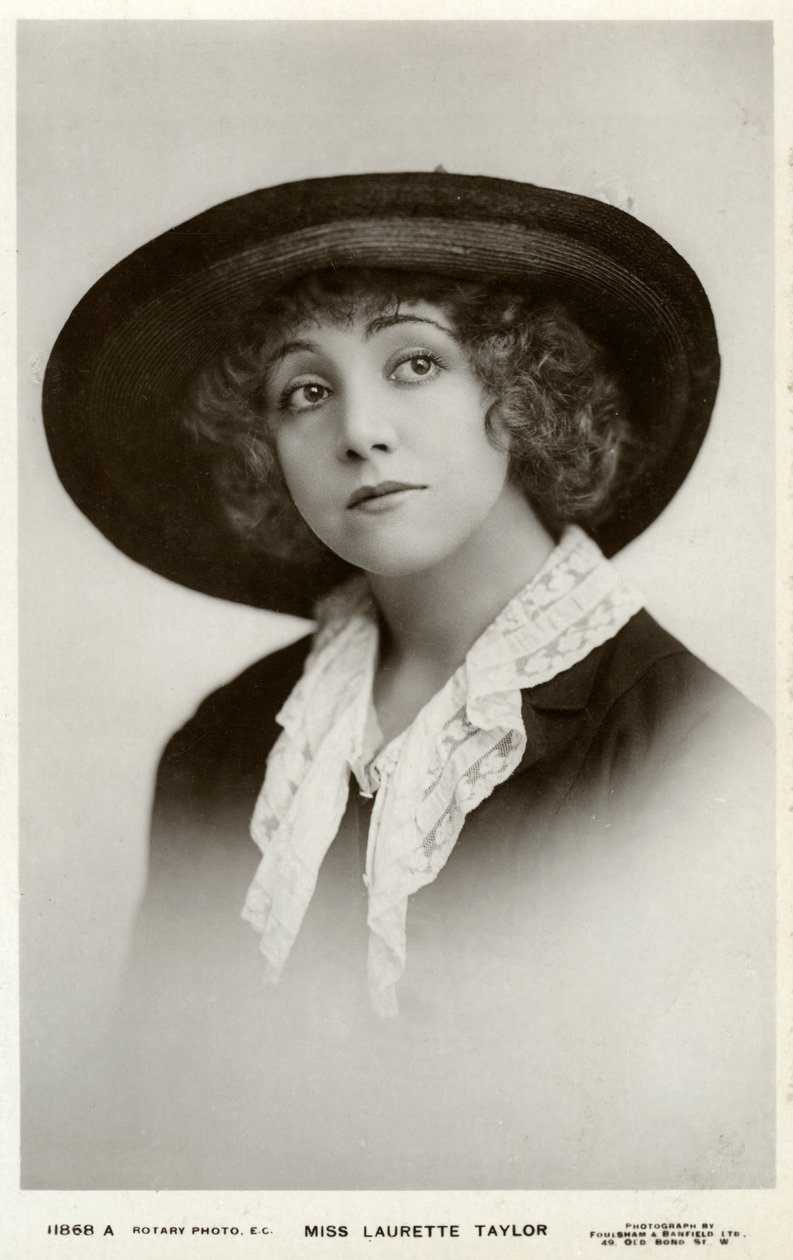 Laurette Taylor, amerikansk skådespelerska, c1905-c1919. av Foulsham and Banfield