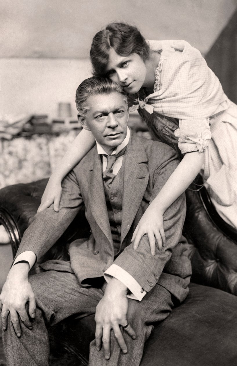 Marie Lohr 1890-1975 och E Holman Clark 1864-1925, tidigt 1900-tal. av Foulsham and Banfield