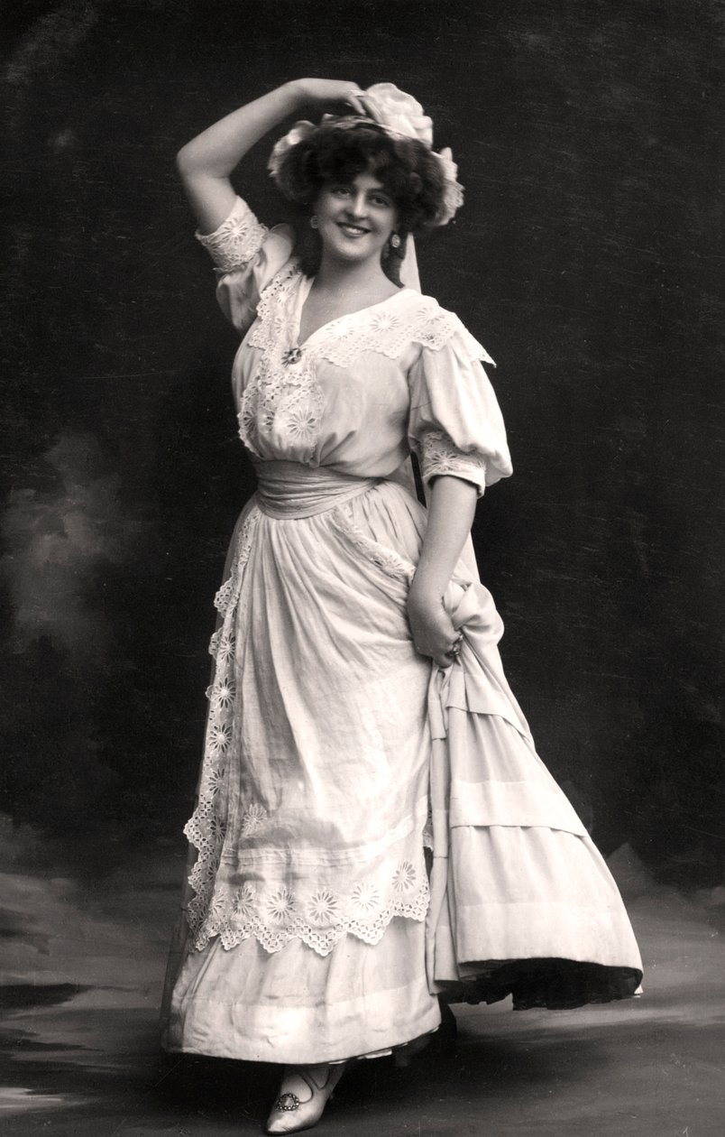 Marie Studholme 1875-1930, engelsk skådespelerska, 1900-tal. av Foulsham and Banfield