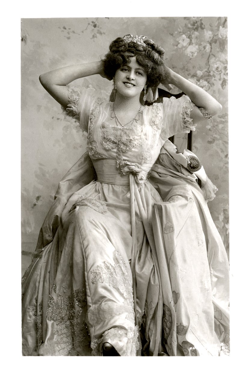 Marie Studholme 1875-1930, engelsk skådespelerska, 1900-tal. av Foulsham and Banfield