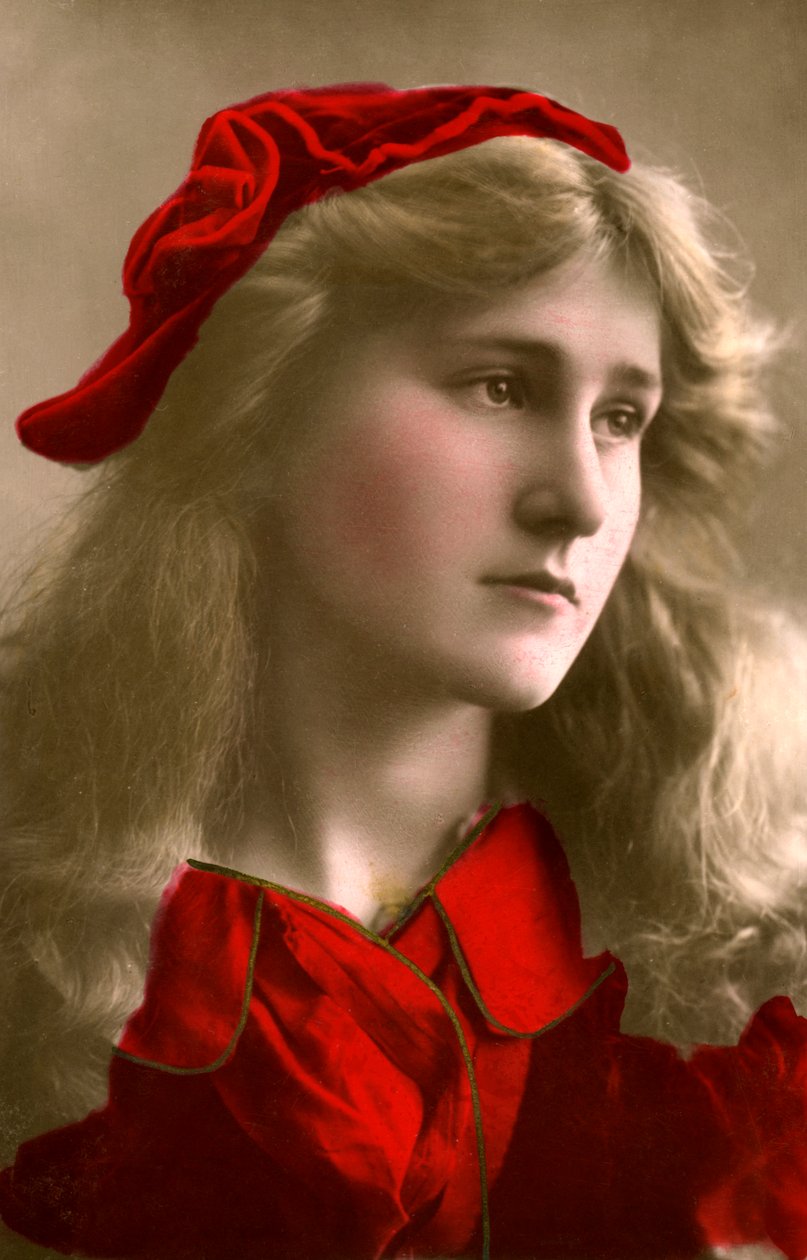 Phyllis Dare 1890-1975, engelsk skådespelerska, 1906. av Foulsham and Banfield