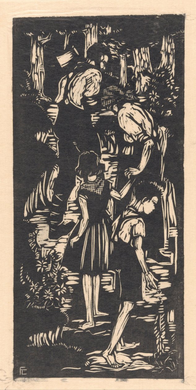 Hansel and Gretel (originaltitel på objektet) av Fré Cohen (signed by artist)