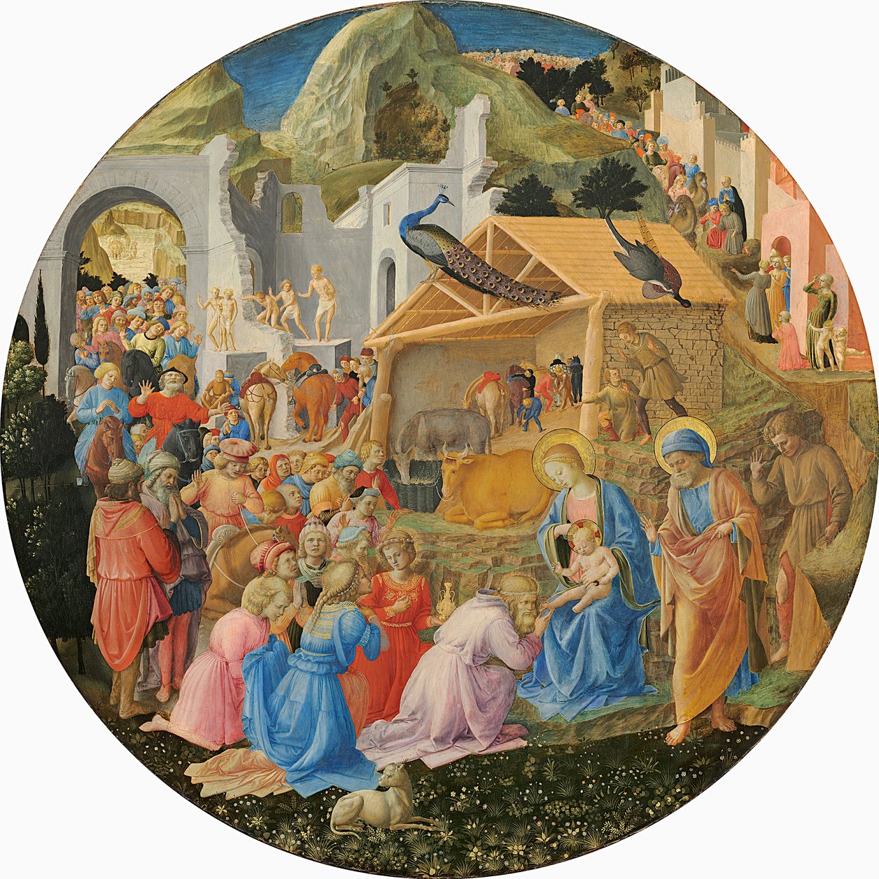 The Adoration of the Magi, c.1440-60 (tempera på panel) av Fra Angelico