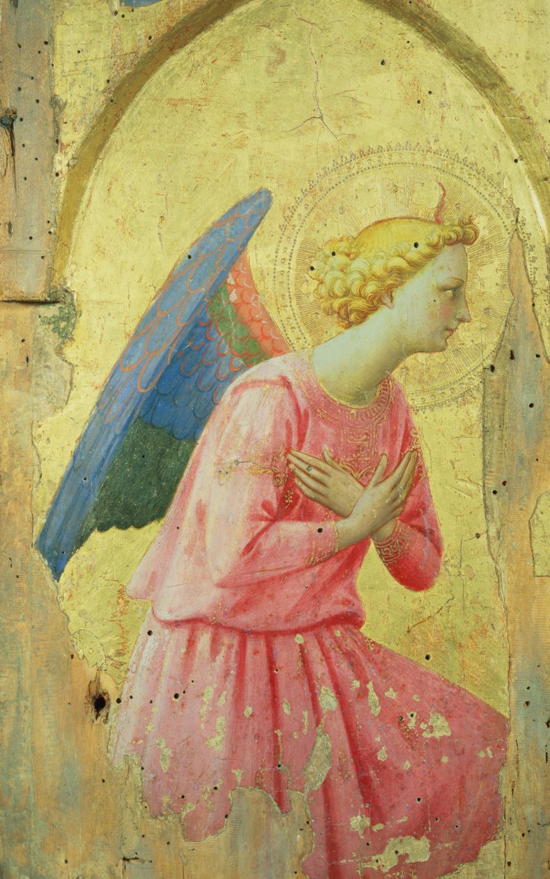 Adoration of an Angel, c.1430-40 (tempera på panel) av Fra Angelico