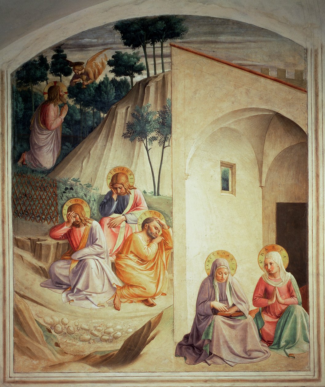 Kval i trädgården, 1442 av Fra Angelico