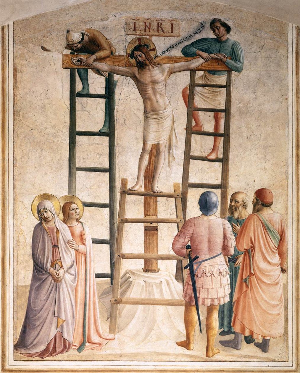 Nailing of Christ to the Cross (Cell 36) av Fra Angelico