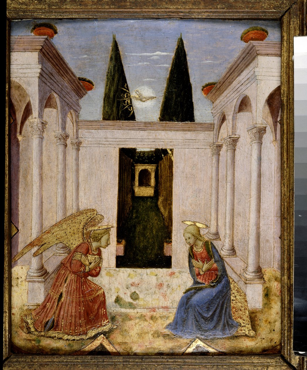 Bebådelsen (tempera och förgyllning på panel) av Fra Angelico