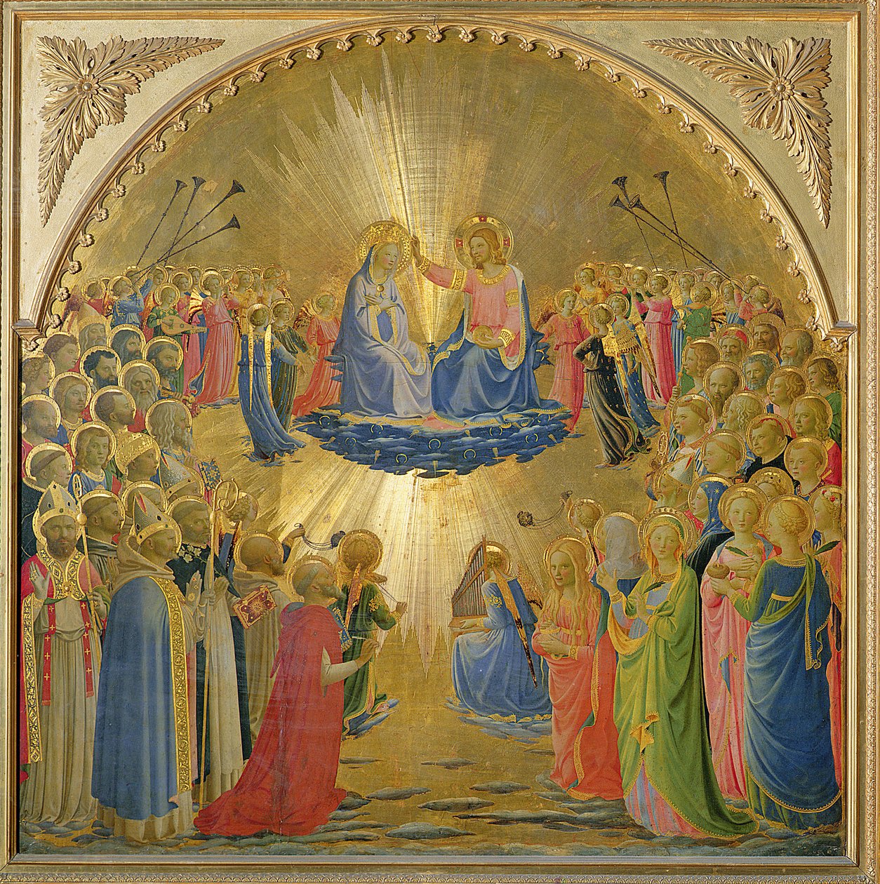 Jungfruns kröning, ca 1440 (tempera på panel) av Fra Angelico
