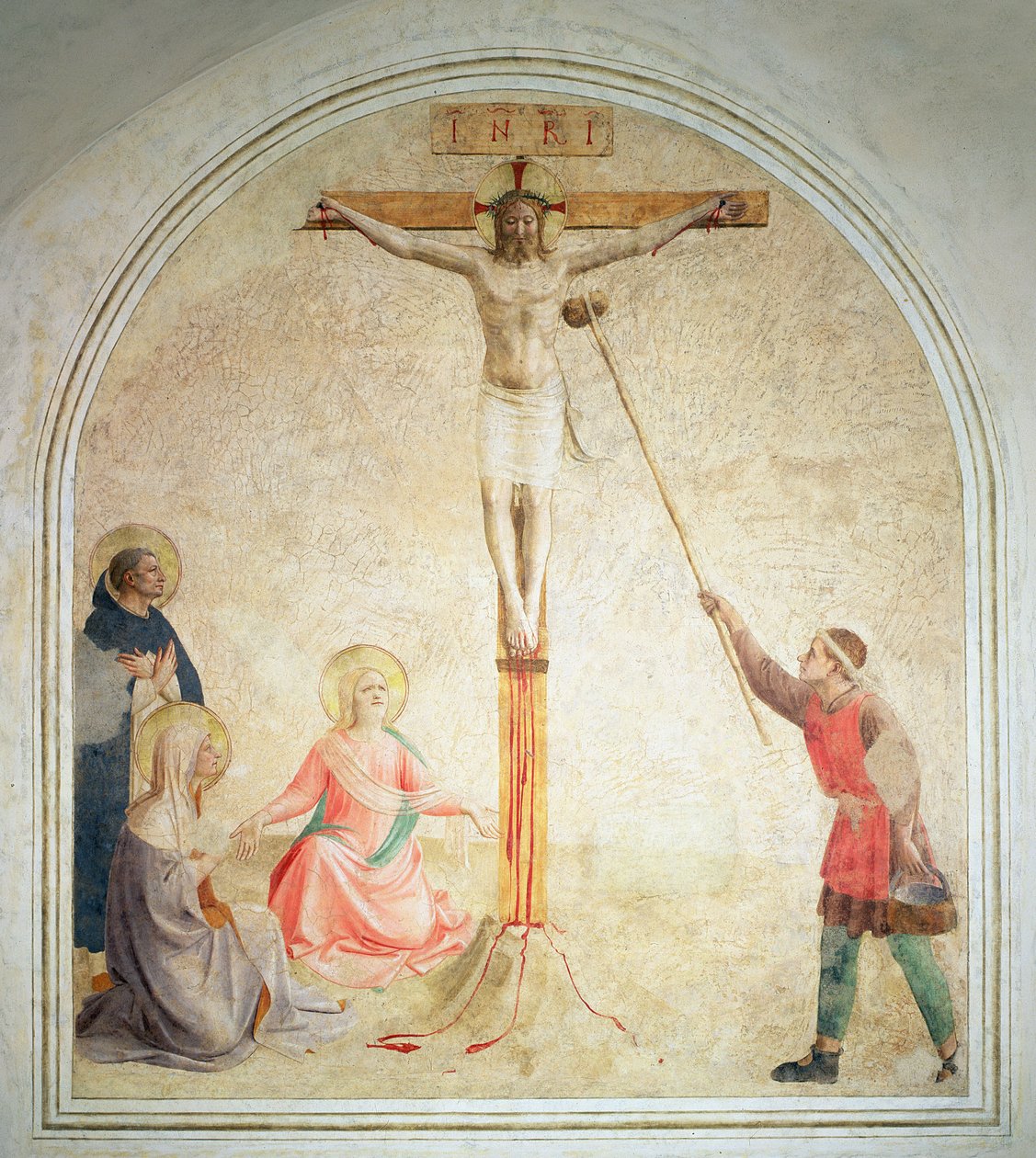 Korsfästelsen med svampbäraren, 1442 av Fra Angelico