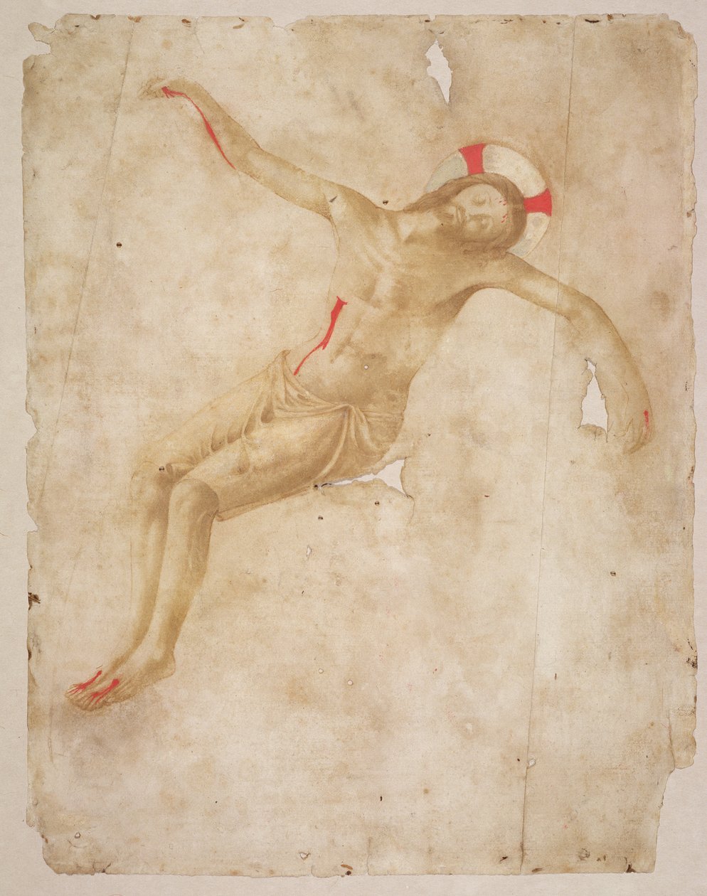 The Dead Christ, c.1432 (penna och bläck med tvätt på papper) av Fra Angelico