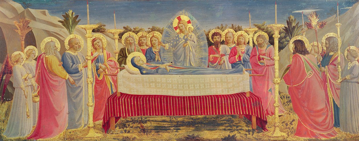 Jungfruns död, ca 1435 (tempera på panel) av Fra Angelico