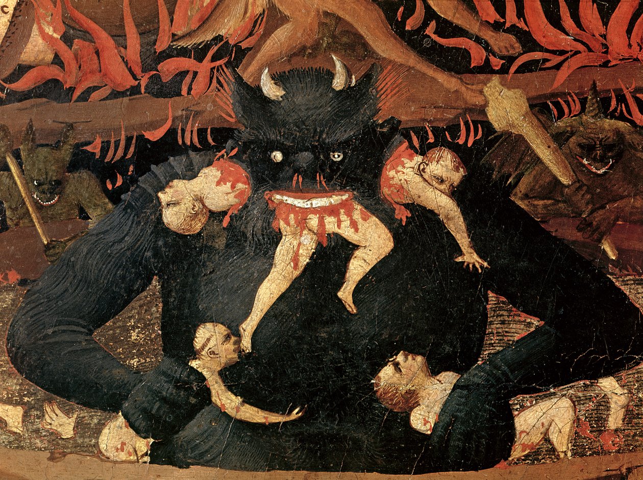 O le Faamasinoga Mulimuli, auiliiliga o le faaumatiaina e Satani o le malaia i seoli, c.1431 swed av Fra Angelico