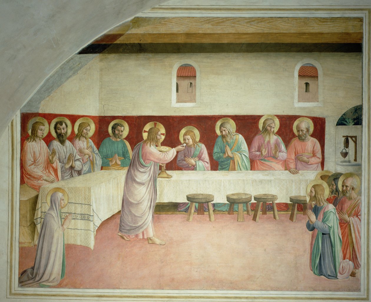 Den sista måltiden, 1442 av Fra Angelico