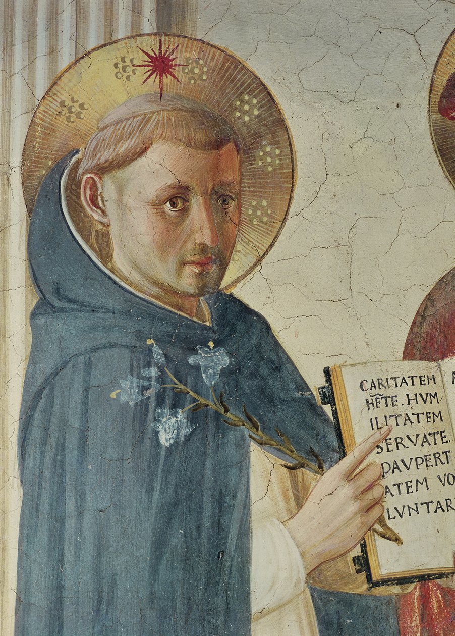Le Madonna delle Ombre, auiliiliga o St. Dominic, 1450 swed av Fra Angelico