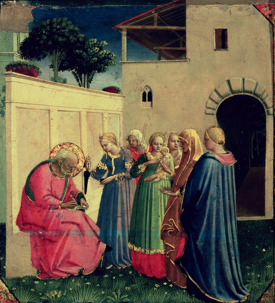 The Naming of John the Baptist, ca 1430-talet (tempera på panel) av Fra Angelico