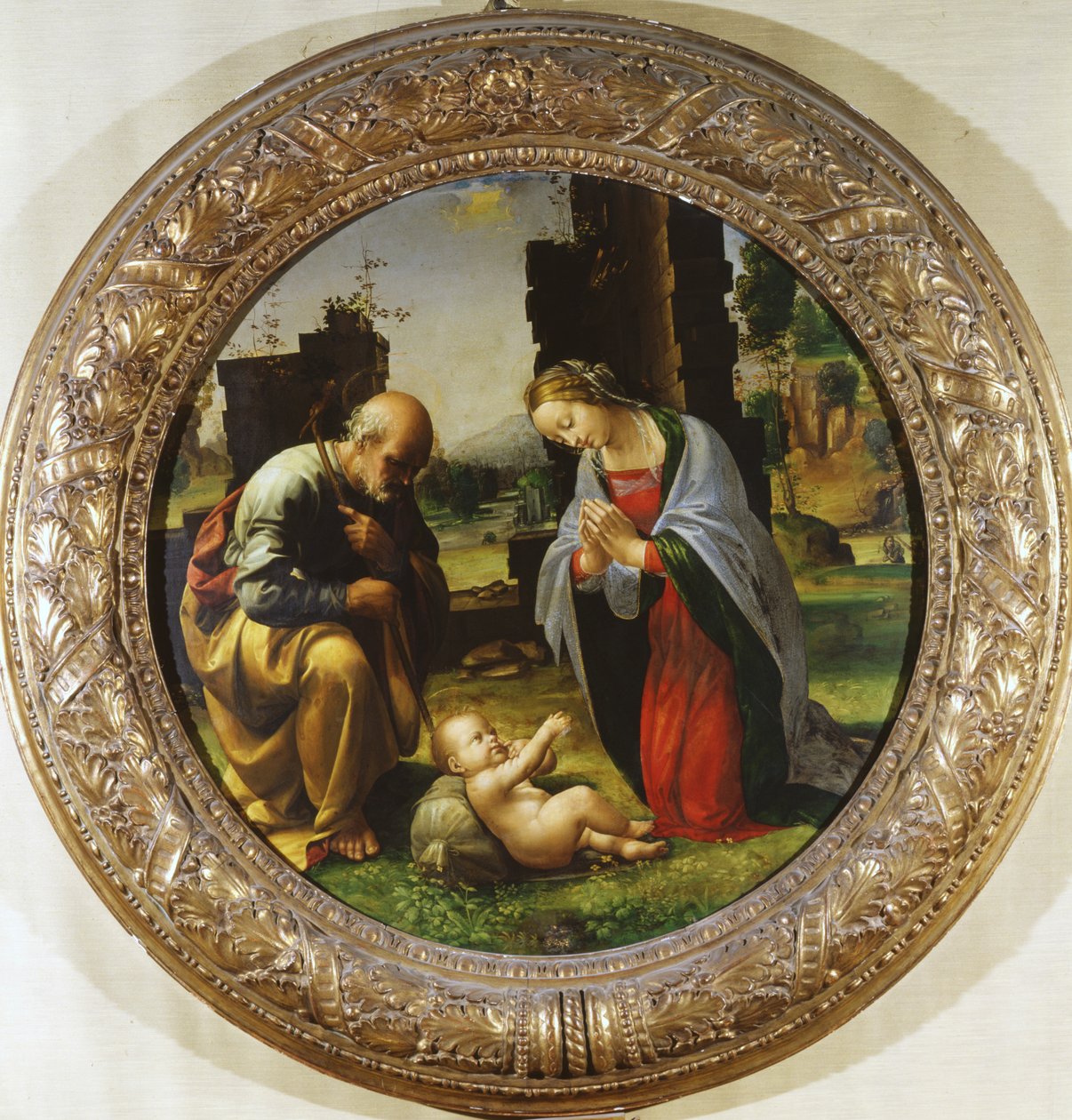 Barnets tillbedjan, ca 1499 (tempera på trä) av Fra Bartolommeo
