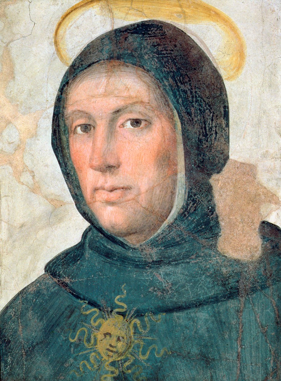St Thomas av Aquino (1225-1274) av Fra Bartolommeo