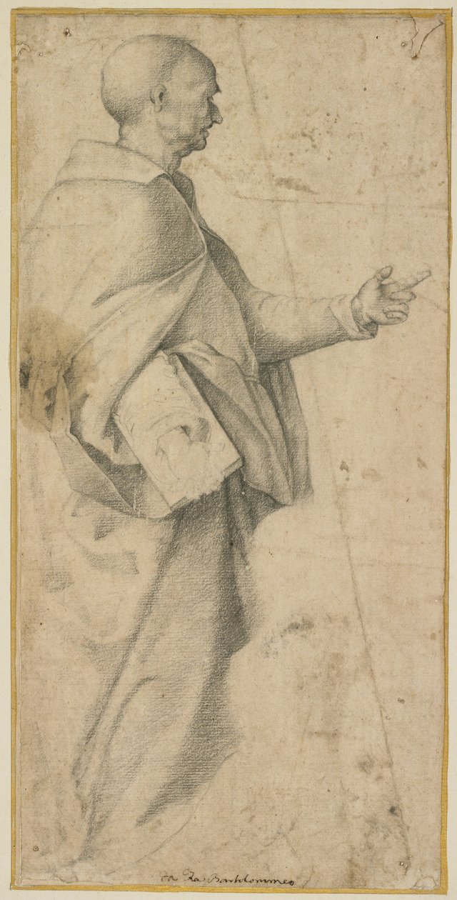 Stående manlig helgon av Fra Bartolommeo