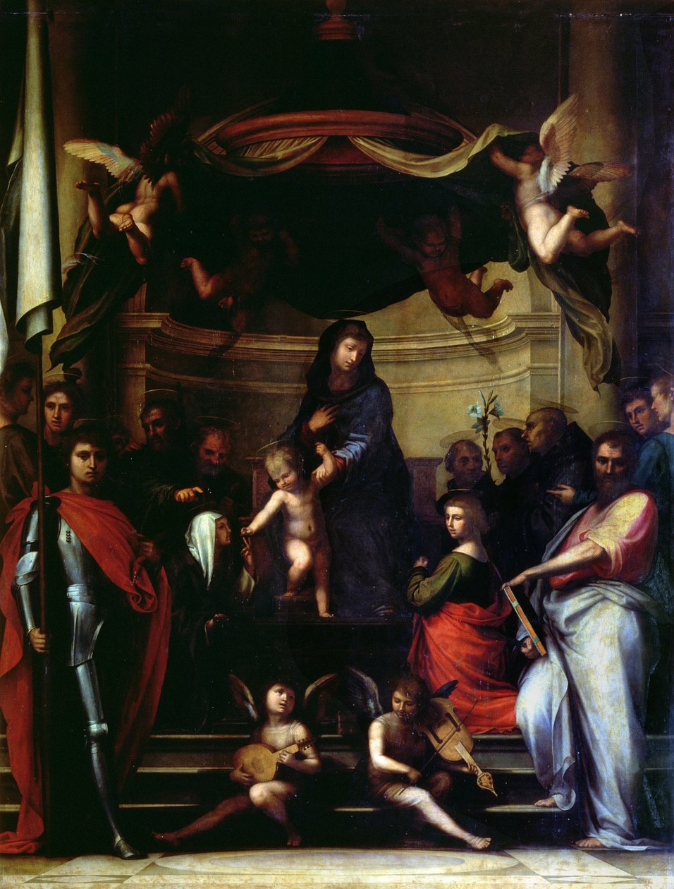 St. Katarina av Sienas mystiska äktenskap av Fra Bartolommeo