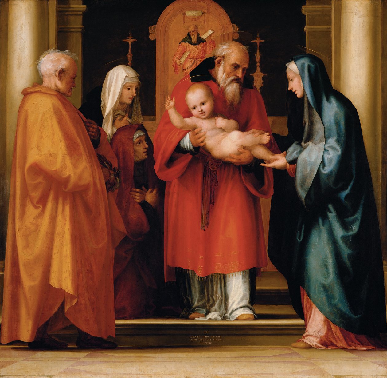 Kristi scen i templet av Fra Bartolommeo