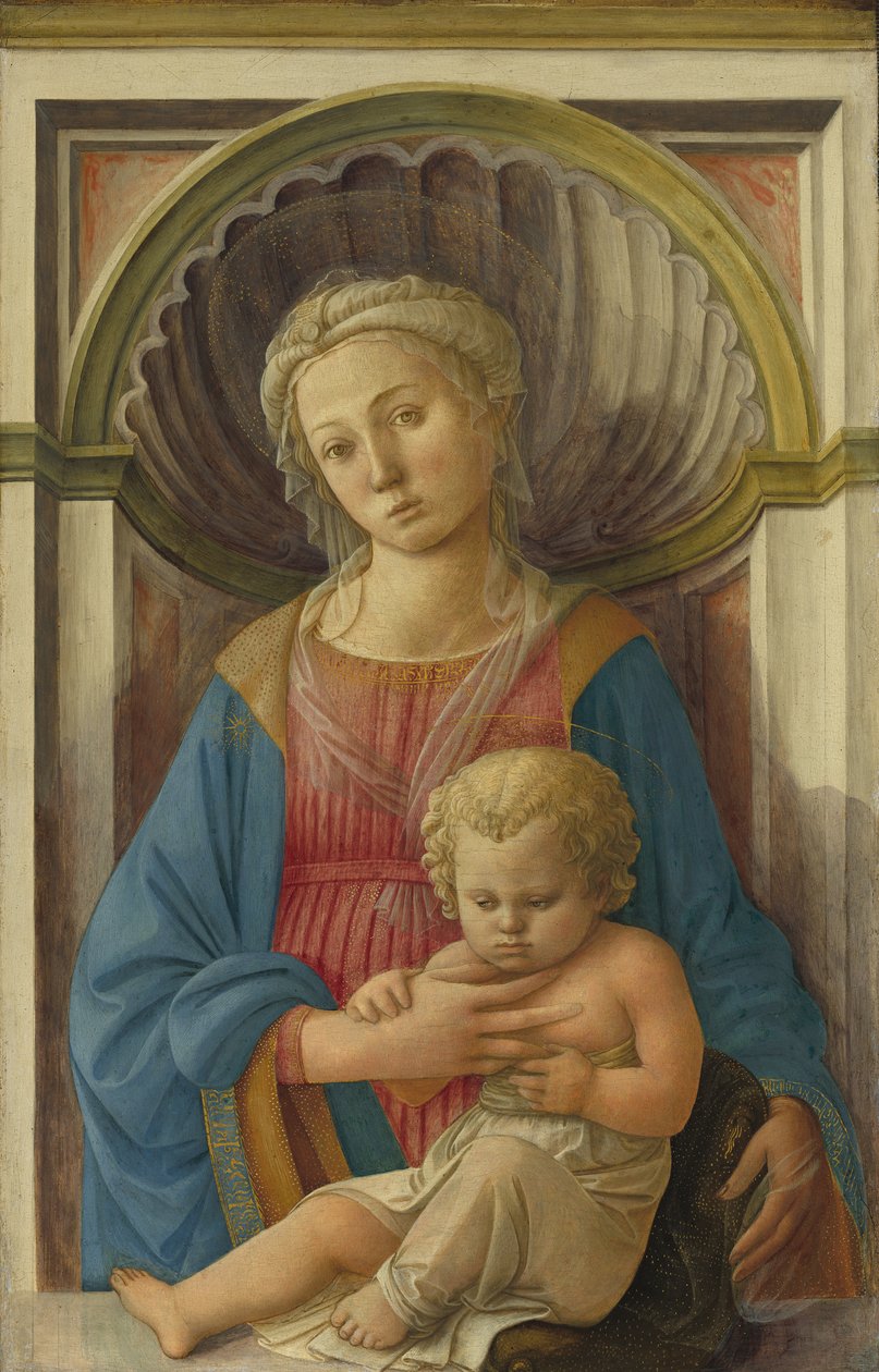Madonna och barn, ca 1440 (tempera på poppelpanel) av Fra Filippo Lippi