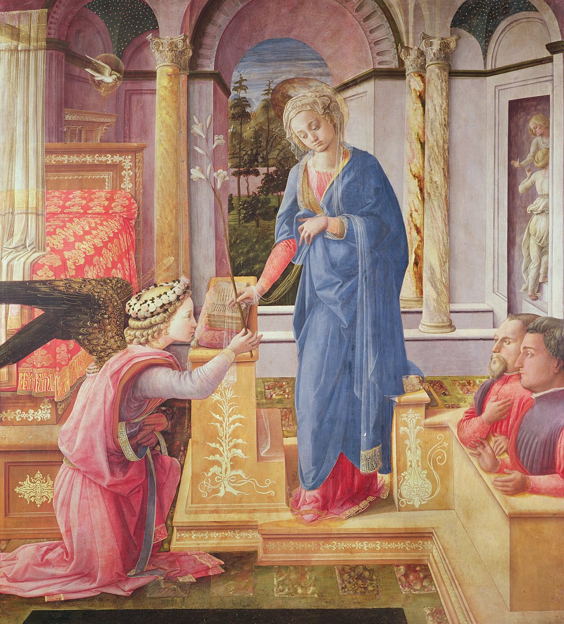 Bebådelsen, c.1440-5 av Fra Filippo Lippi