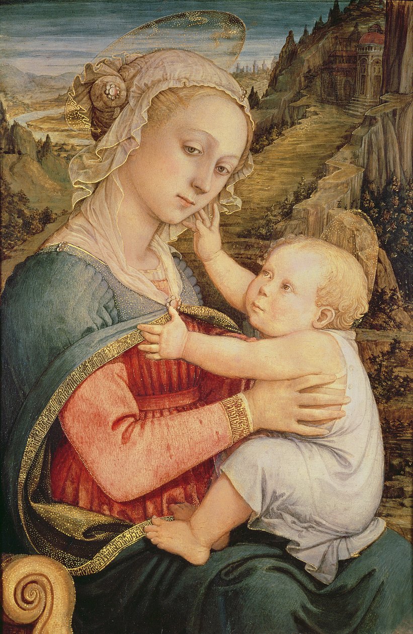Jungfru och barn, c.1465 av Fra Filippo Lippi