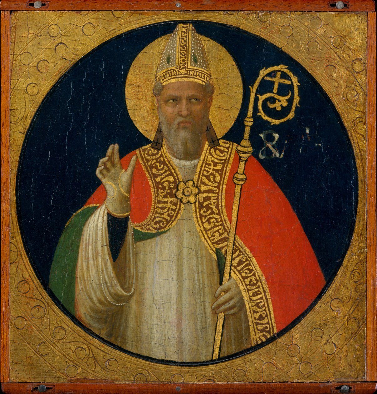 A Bishop Saint, c.1425 (tempera on wood)swed av Fra Angelico