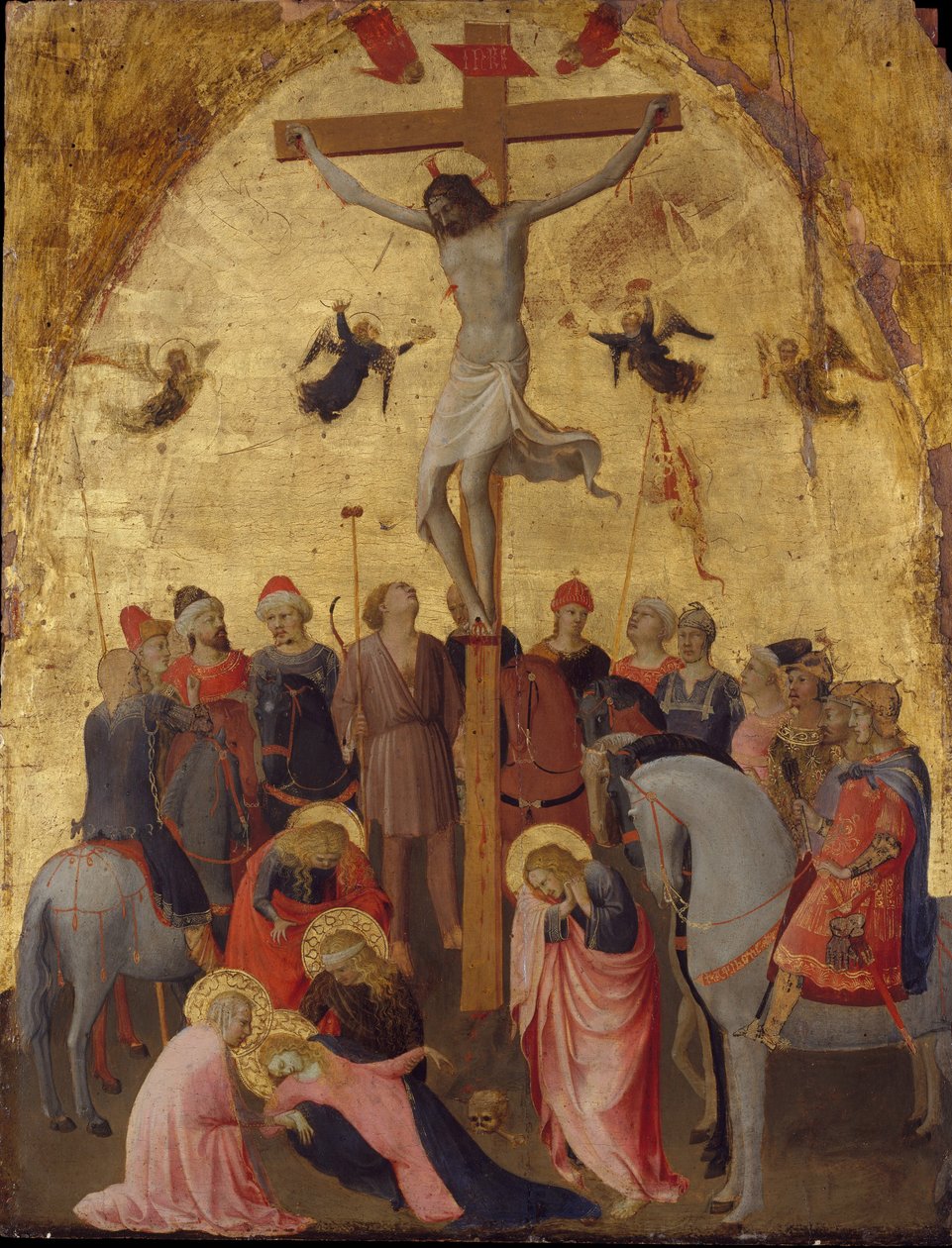 Korsfæstelsen, c.1420-23 (tempera på træ) swed av Fra Angelico