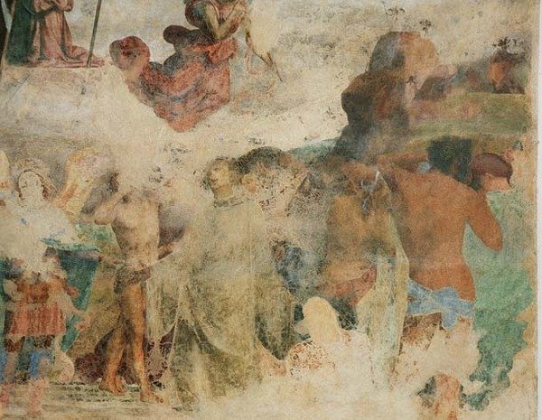The Last Judgement, detalj som skildrar de fördömda av Fra Bartolomeo