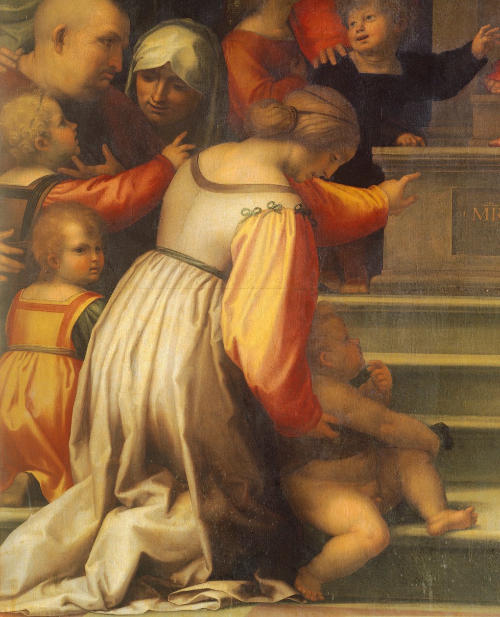 Vår Fru av Barmhärtighet av Bartolomeo della Porta känd som Fra Bartolomeo (1472-1517), detalj av Fra (1472 1517) Bartolomeo
