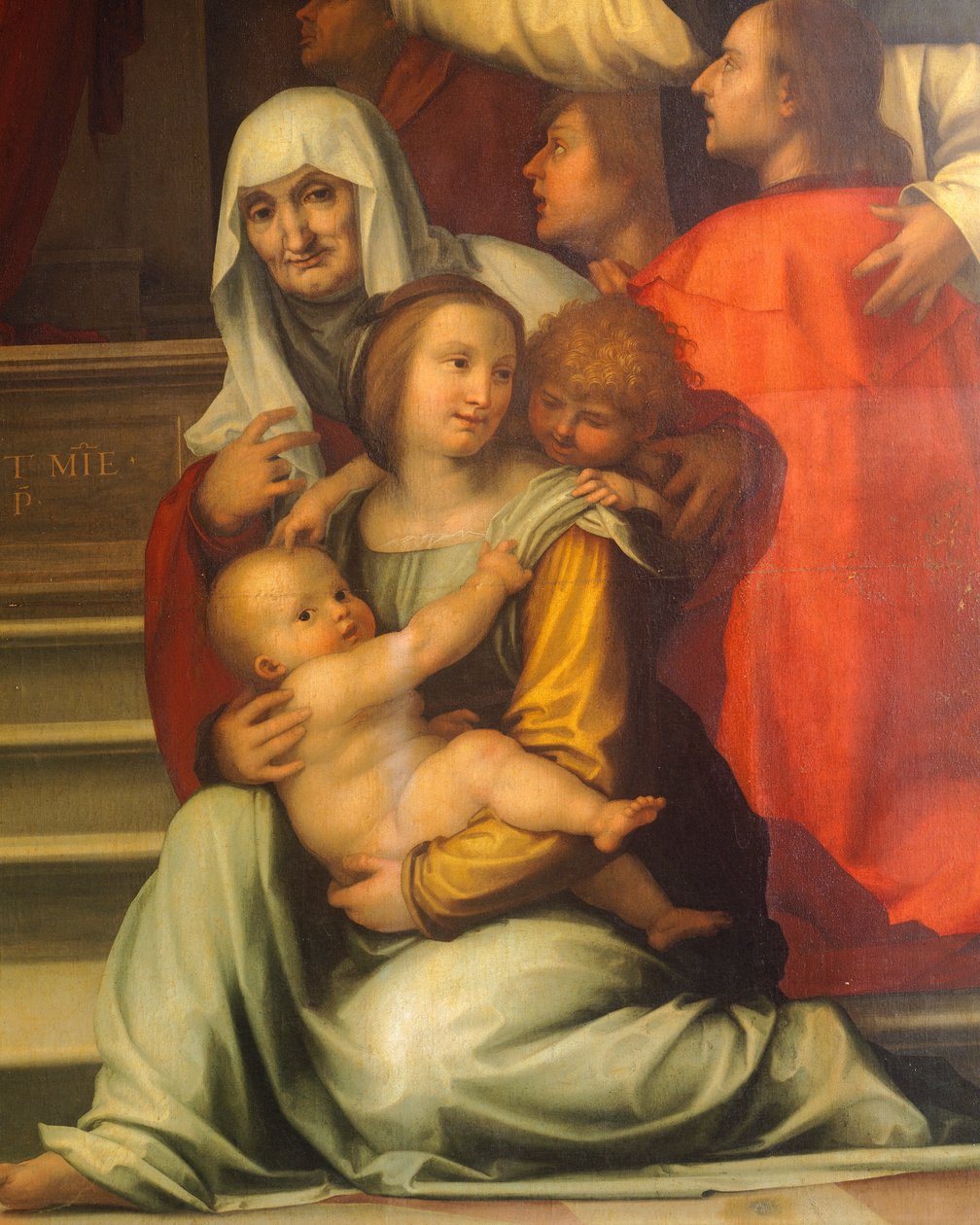Vår Fru av Barmhärtighet av Bartolomeo della Porta känd som Fra Bartolomeo (1472-1517), detalj av Fra (1472 1517) Bartolomeo