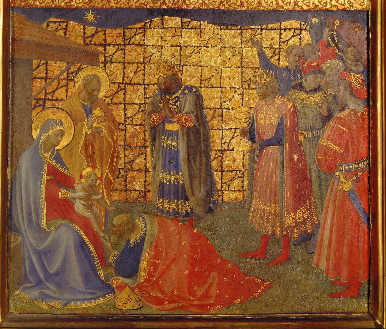 Tillbedjan av de tre vise männen av Fra (c.1387-1455) Angelico